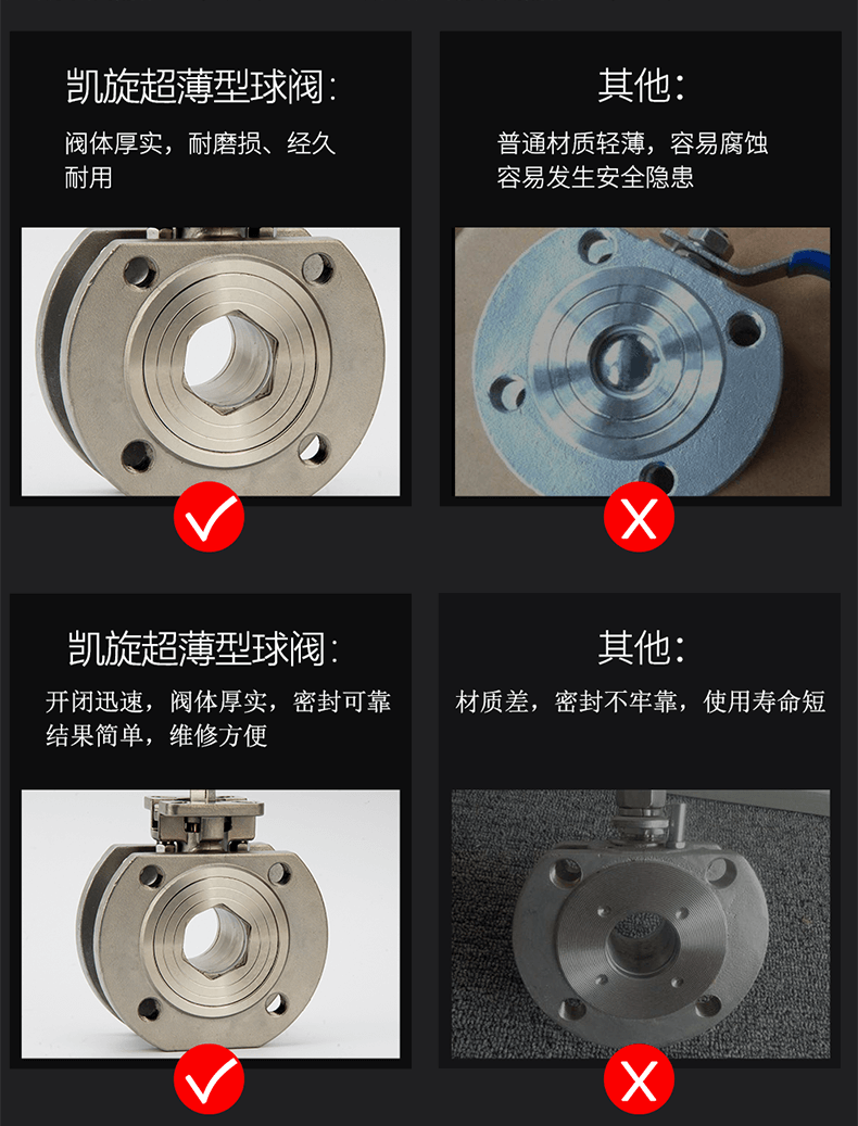 不锈钢304、316高平台超薄型对夹调节球阀 免支架球阀